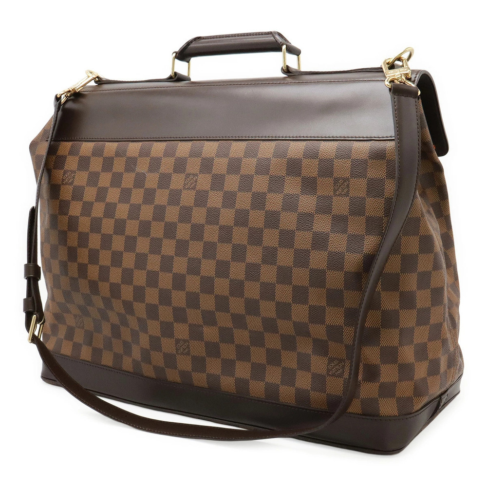 Louis Vuitton Shoulder End Bag Crossbody West Boston Damier Travel Brown